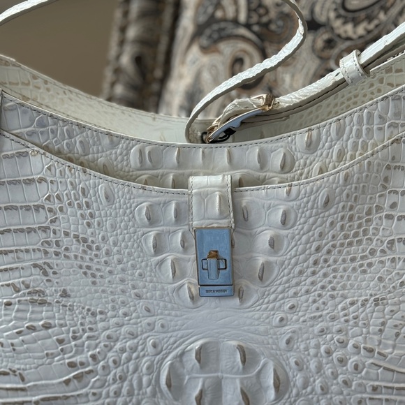 Brahmin Sugar Whiteish Johanna Handbag Hobo Style NWT - Picture 3 of 12